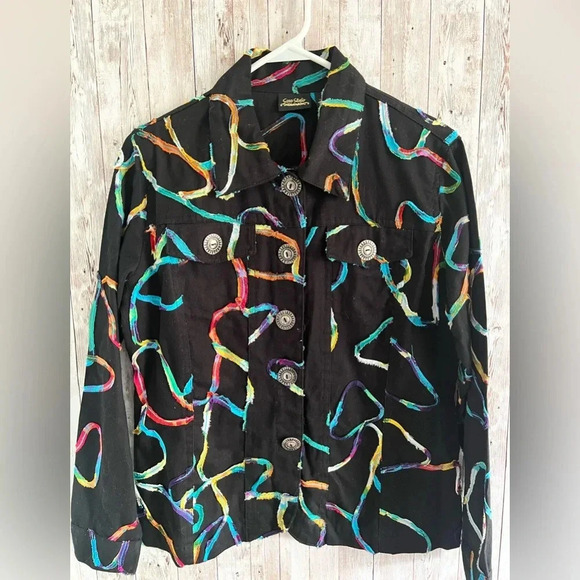 sara studio Jackets & Blazers - Sara Studio Western Cotton Funky Light Jacket